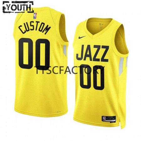 Maillot Enfant Utah Jazz Jordan Clarkson 00 Nike 2022-23 Icon Edition Jaune Swingman